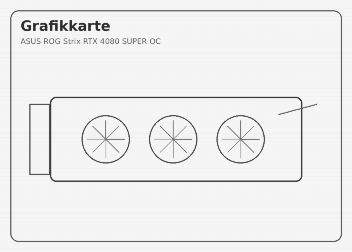 Grafikkarte als Bleistiftzeichnung